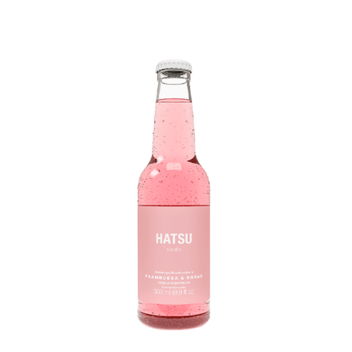 Hatsu Soda Frambuesa y rosas