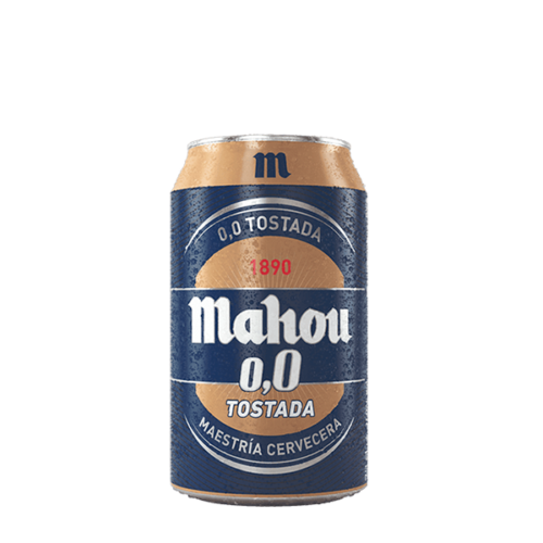 Mahou 0.0 tostada lata