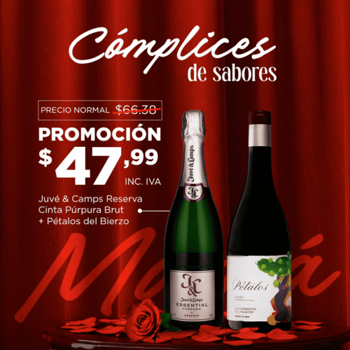 Juvé & Camps Reserva Cinta Púrpura Brut + Pétalos del Bierzo