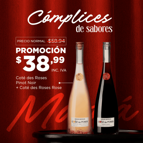 Coté des Roses Pinot Noir + Coté des Roses Rose