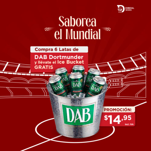 6 Latas DAB Dortmunder + Ice Bucket