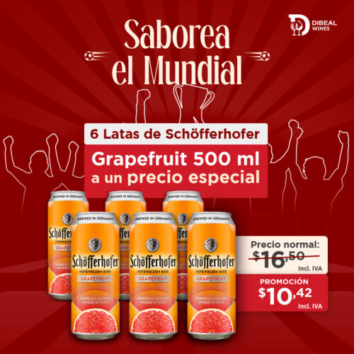 6 Latas Schöfferhofer Grapefruit