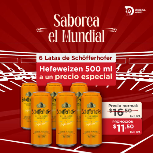 6 Latas Schöfferhofer Hefeweizen