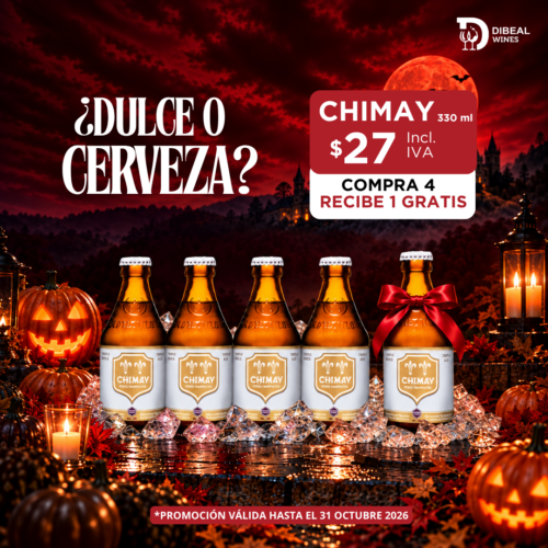 Promoción Chimay Triple ¡Compra 4! Recibe 1 GRATIS