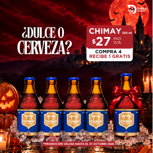 Promoción Chimay Azul ¡Compra 4! Recibe 1 GRATIS