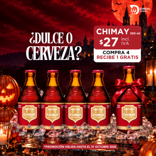 Promoción Chimay Roja ¡Compra 4! Recibe 1 GRATIS